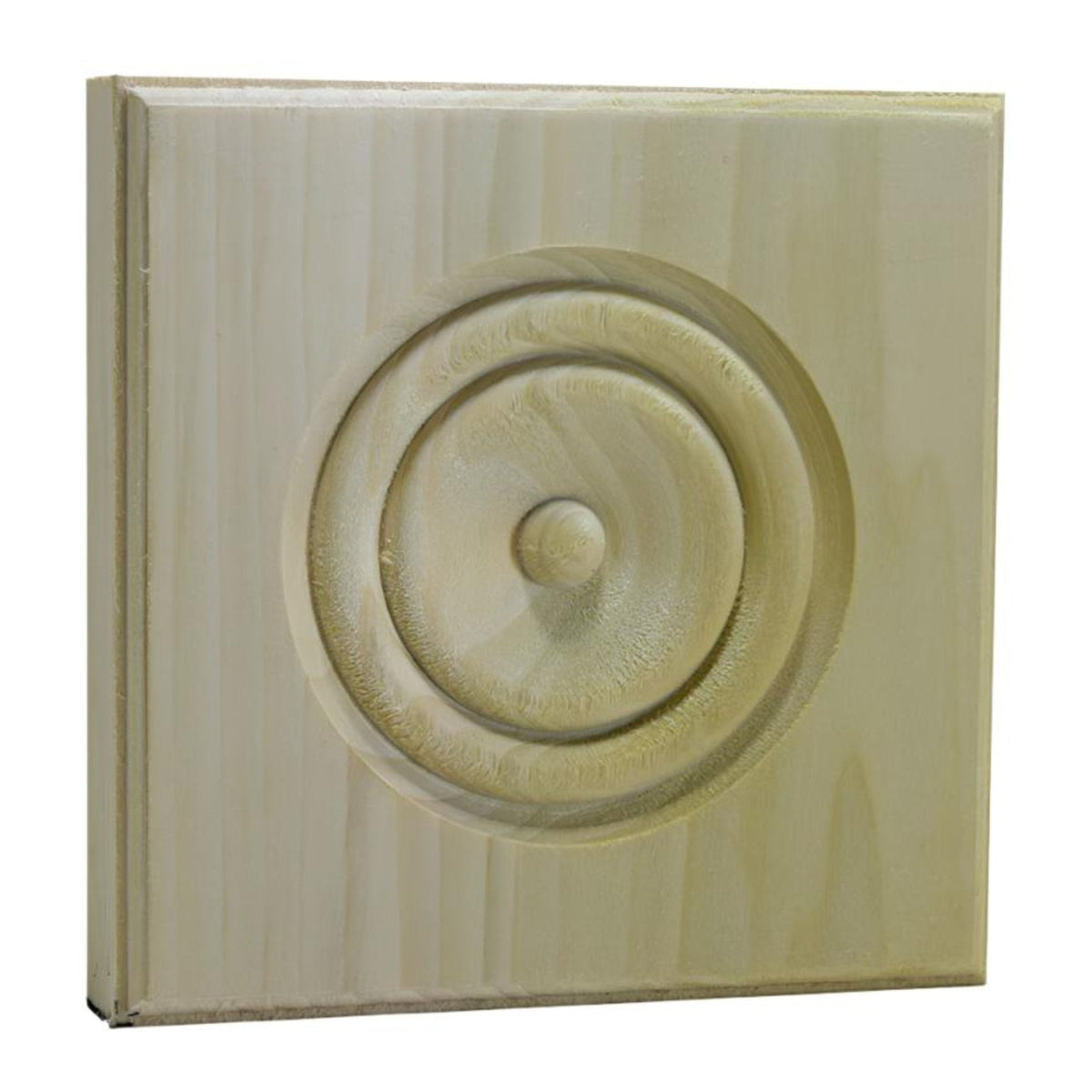 EWAP90 Rosette Casing Corner Block 1 inch x 5-1/2 inch Square Unfinished.