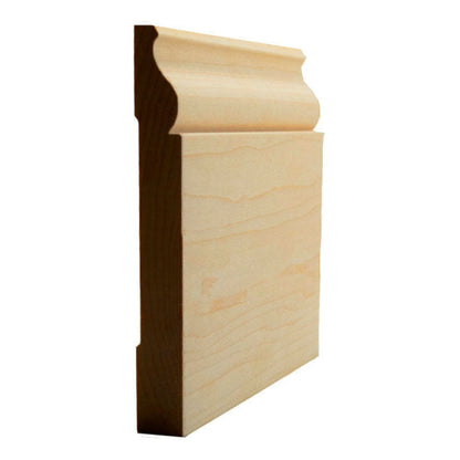 EWBB12 Colonial Baseboard 5-1/4" Tall x 11/16" Moulding. Unfinished.