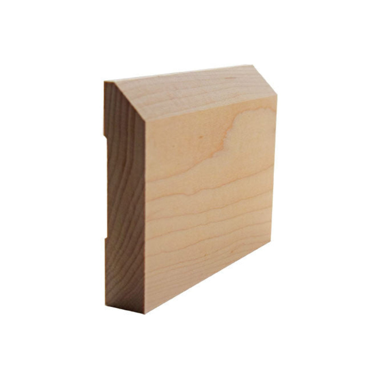 EWBB14 Beveled Edge Baseboard 3-1/2" Tall x 11/16" Moulding Unfinished.
