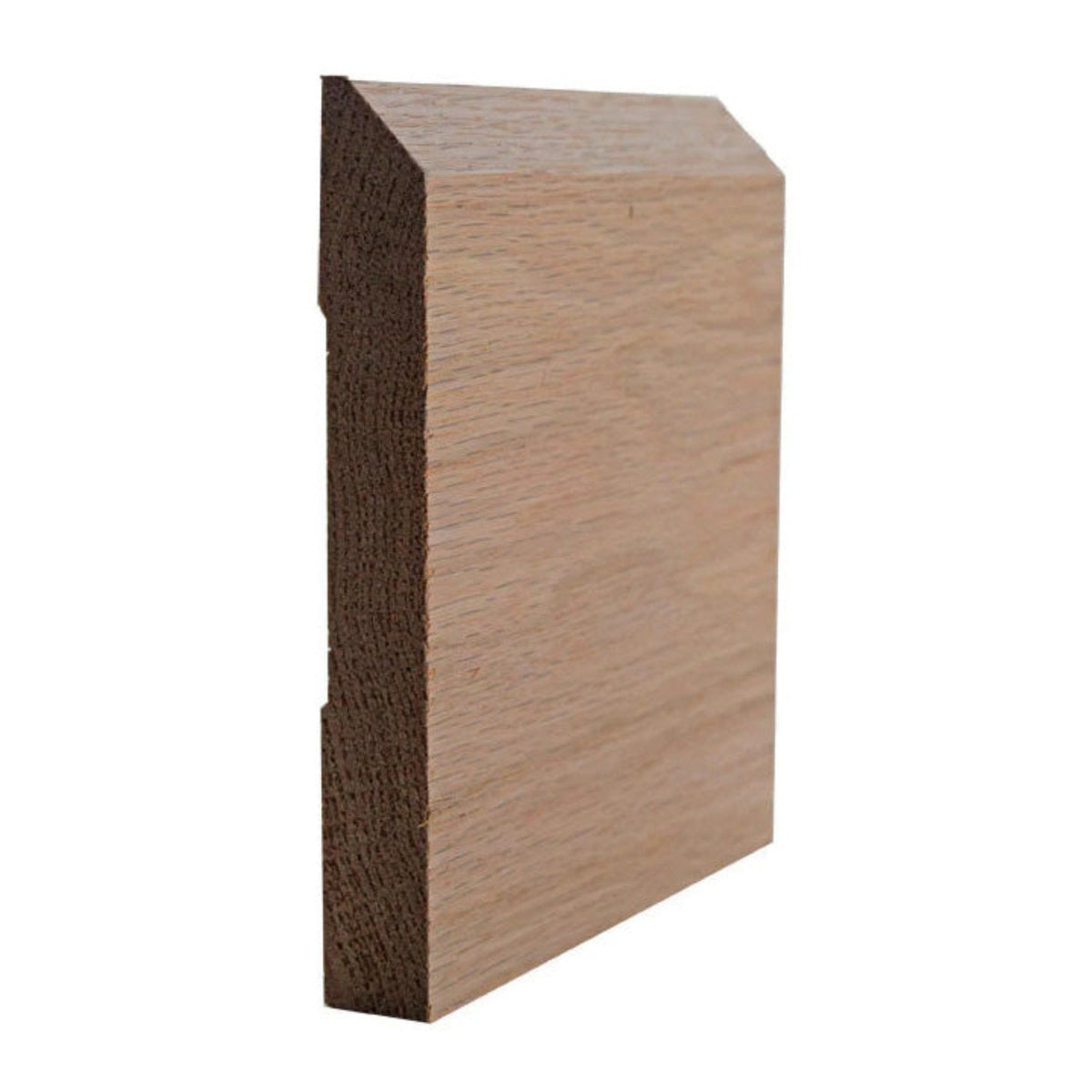 EWBB15 Beveled Edge Baseboard 5-1/4" Tall x 11/16" Moulding Unfinished.