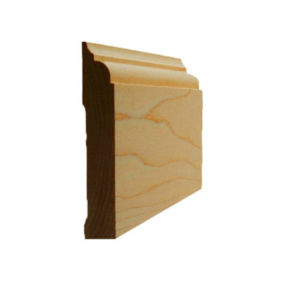 EWBB22 Nose & Cove 3-1/2" Tall x 11/16" Baseboard Moulding. Unfinished.