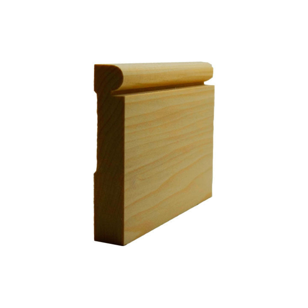 EWBB25 Beaded 3-1/2" Tall x 3/4" Baseboard Moulding. Unfinished.