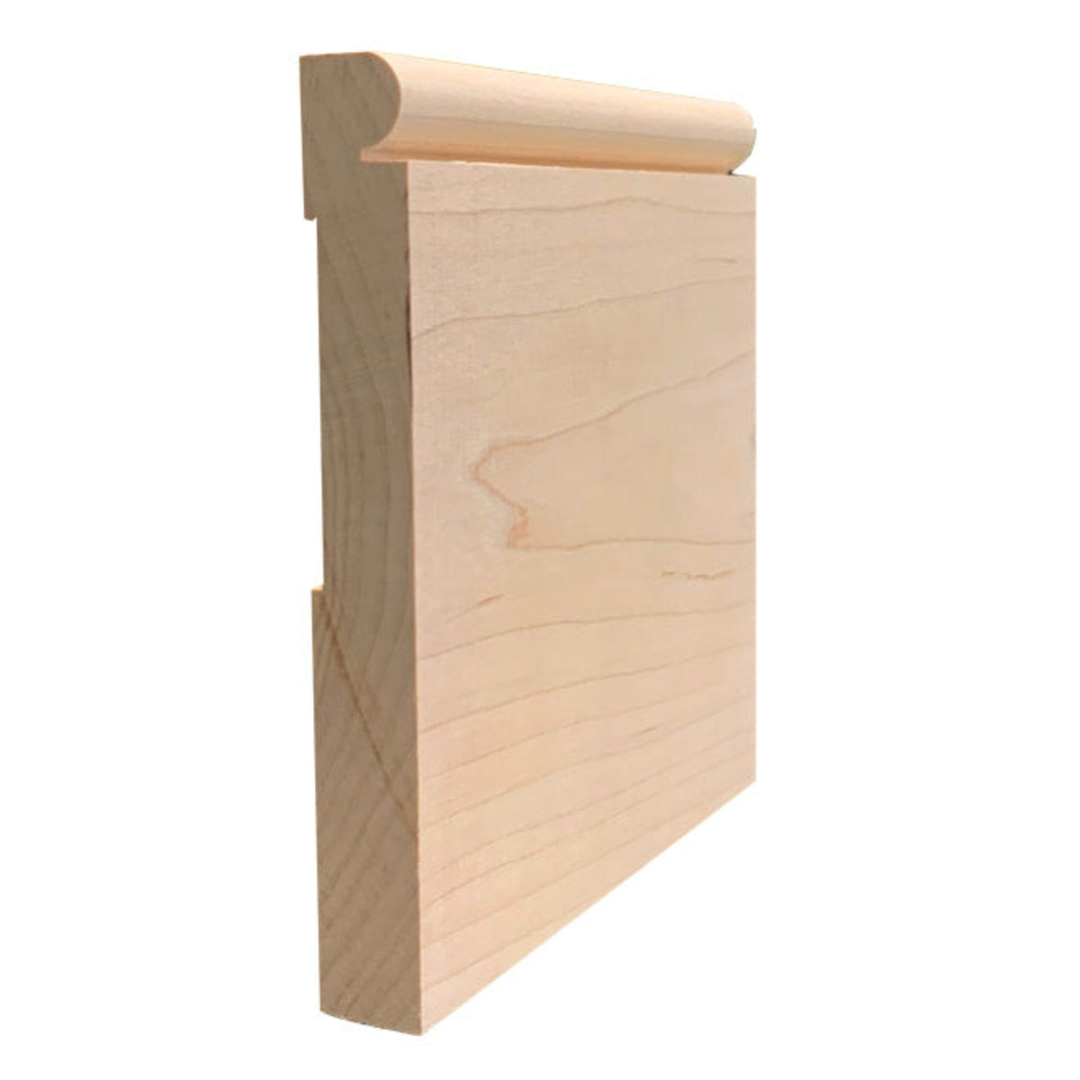 EWBB26 Beaded 5-1/4" Tall x 11/16" Baseboard Moulding. Unfinished.