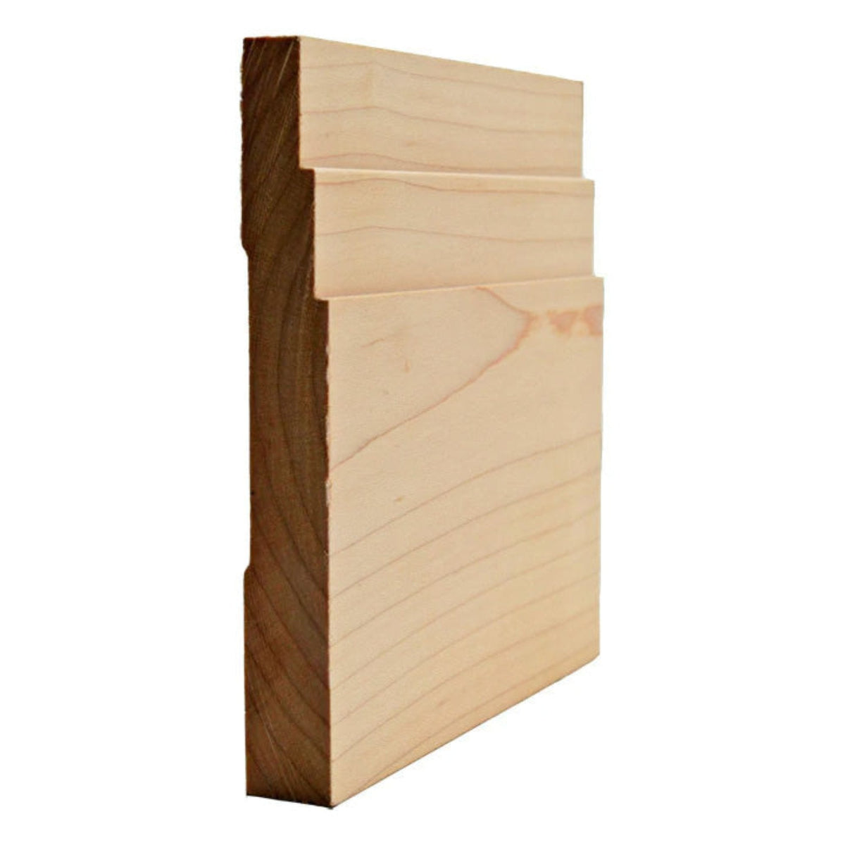 EWBB29 Contemporary Stepped 5-1/4" Tall x 11/16" Baseboard Unfinished.