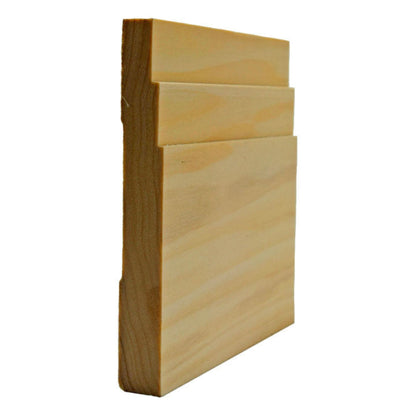 EWBB29 Contemporary Stepped 5-1/4" Tall x 11/16" Baseboard Unfinished.
