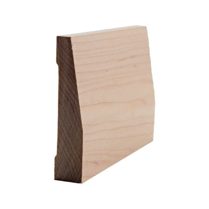 EWBB32 Beveled 3-1/2" Tall x 3/4" Baseboard Moulding. Unfinished.