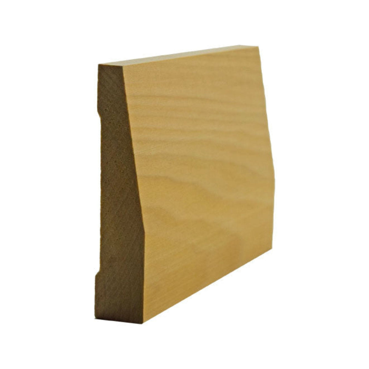 EWBB32 Beveled 3-1/2" Tall x 3/4" Baseboard Moulding. Unfinished.