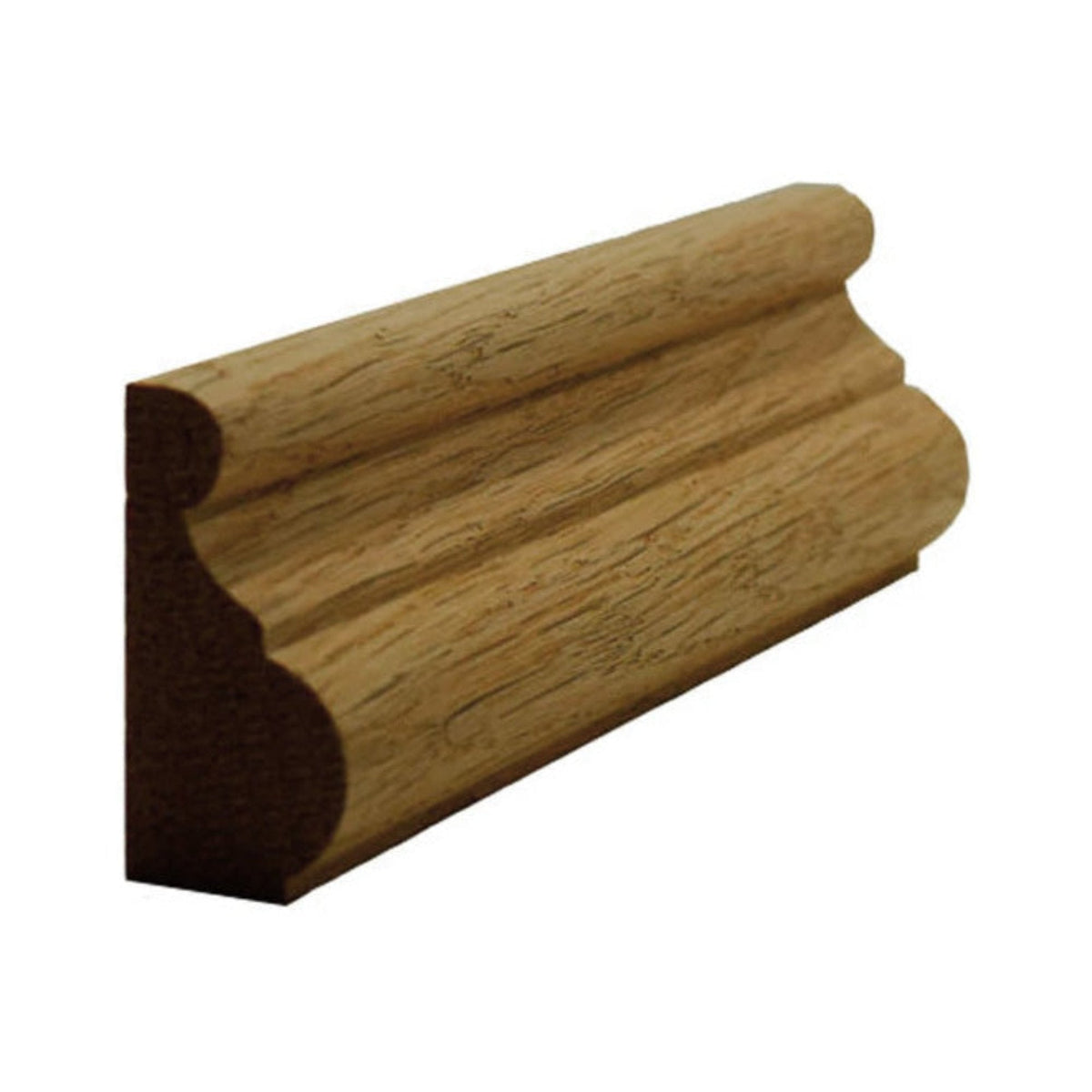 EWBC13 Traditional 1-3/8" Tall x 11/16" Base Cap Moulding. Unfinished.