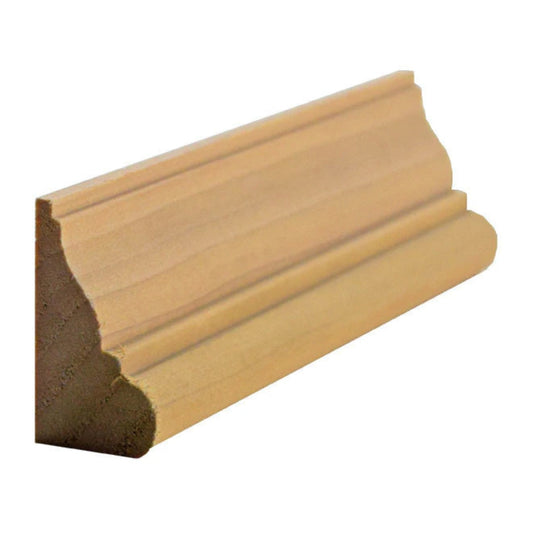 EWBC28 Colonial 1-3/8" Tall x 3/4" Base Cap Moulding. Unfinished.