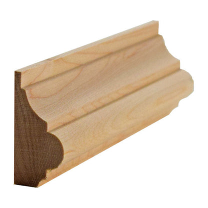 EWBC29 Colonial 1-1/2" Tall x 3/4" Base Cap Moulding. Unfinished.