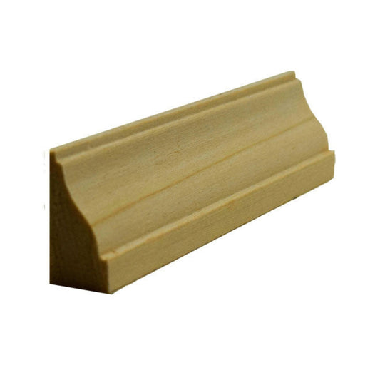 EWBS14 Baseboard Shoe 1-1/8" Tall x 9/16" Colonial Trim. Unfinished.