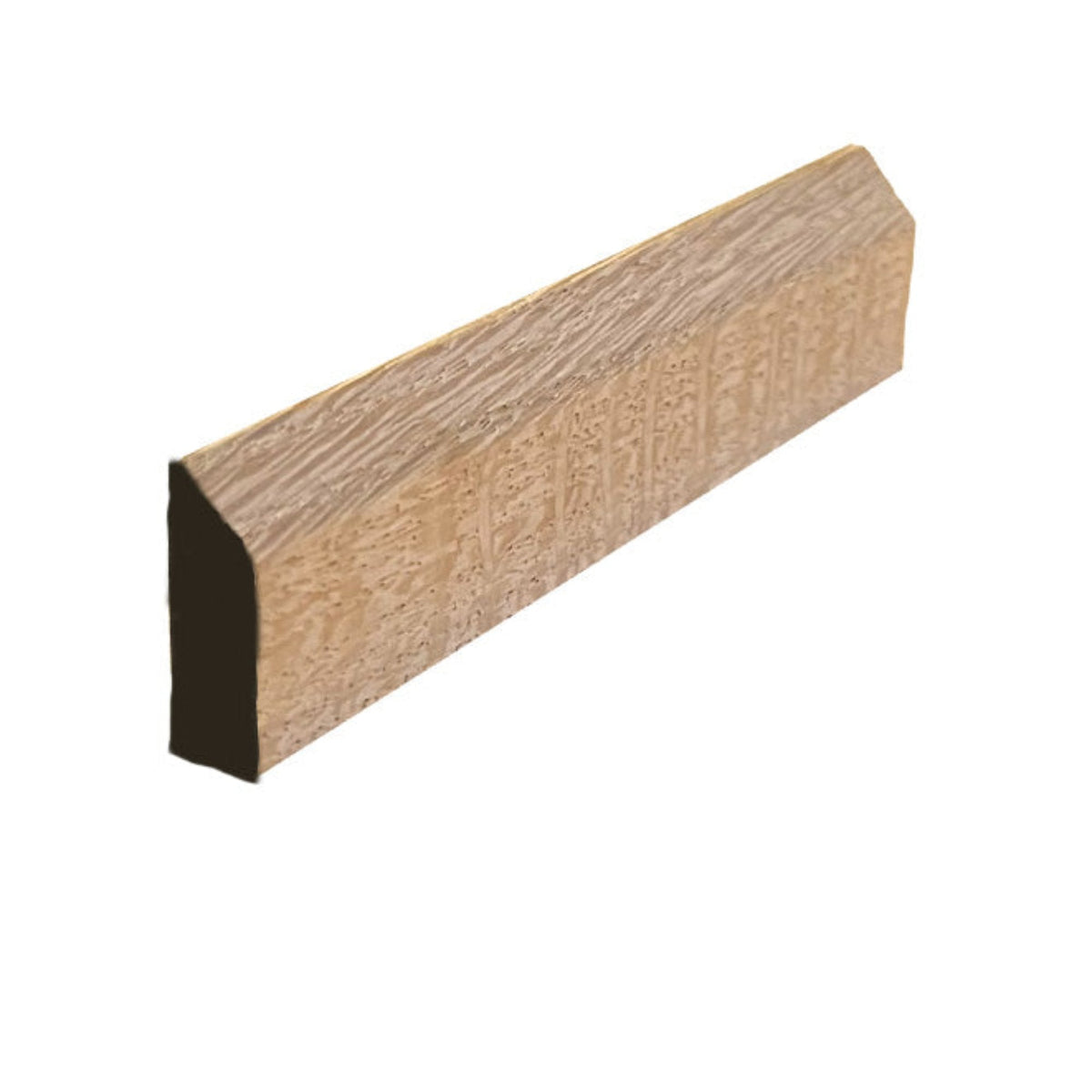 EWBS21 Baseboard Shoe 1-1/8" Tall x 3/8" Beveled Edge. Unfinished.
