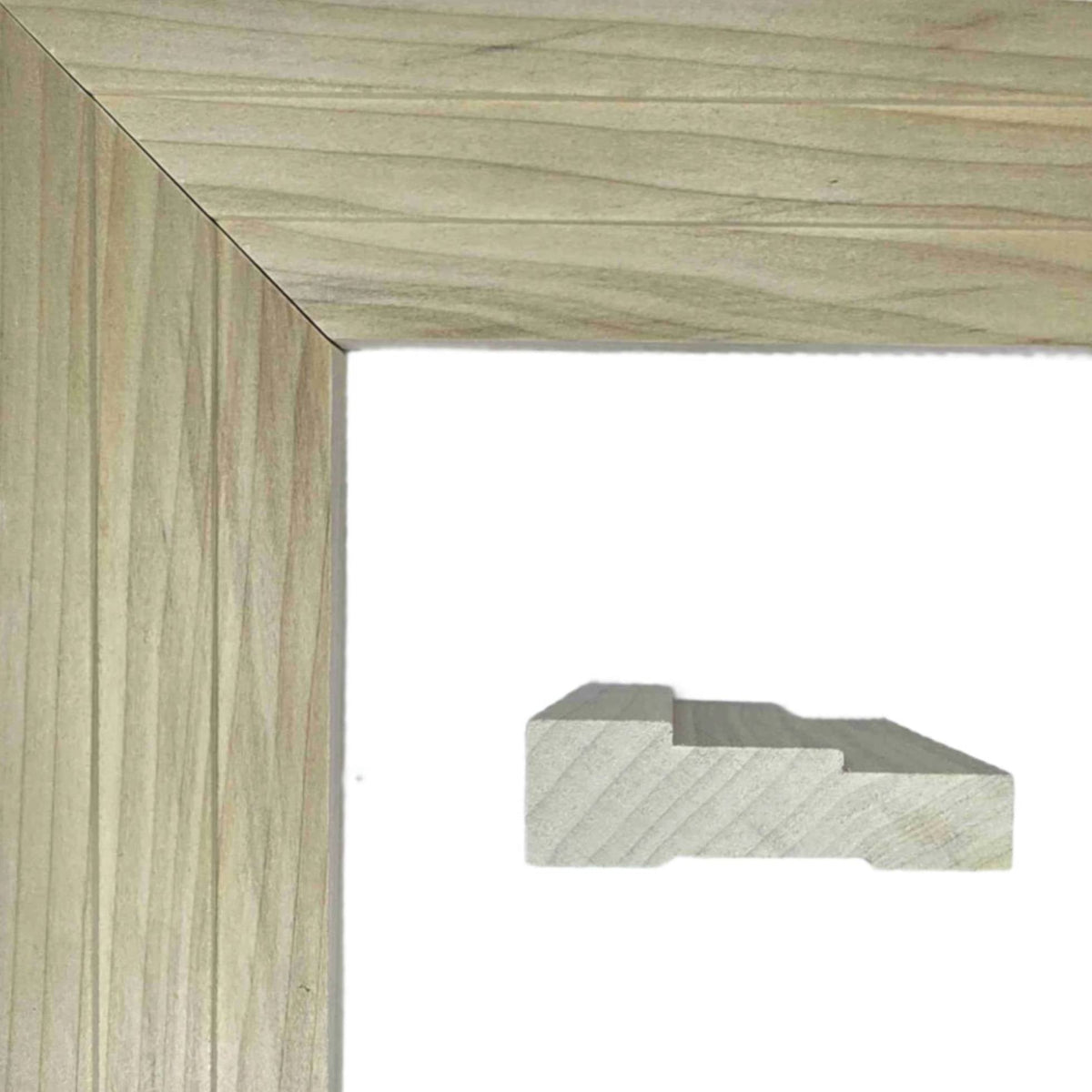 EWCA34 Contemporary 2-1/2" wide x 3/4" Stepped Casing. Unfinished Trim.