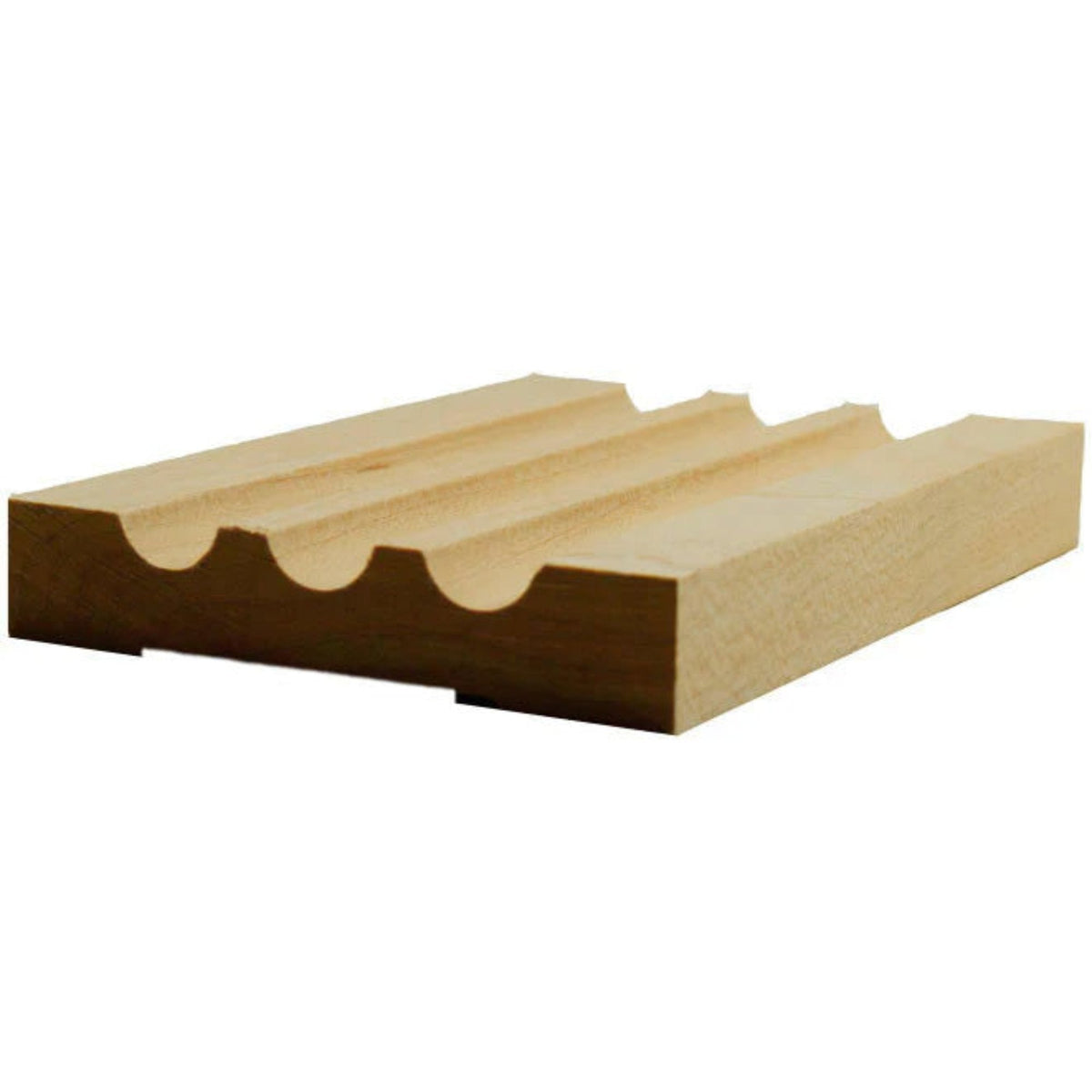 EWCA46 Fluted 3-1/2" wide x 3/4" Casing. Unfinished Trim.