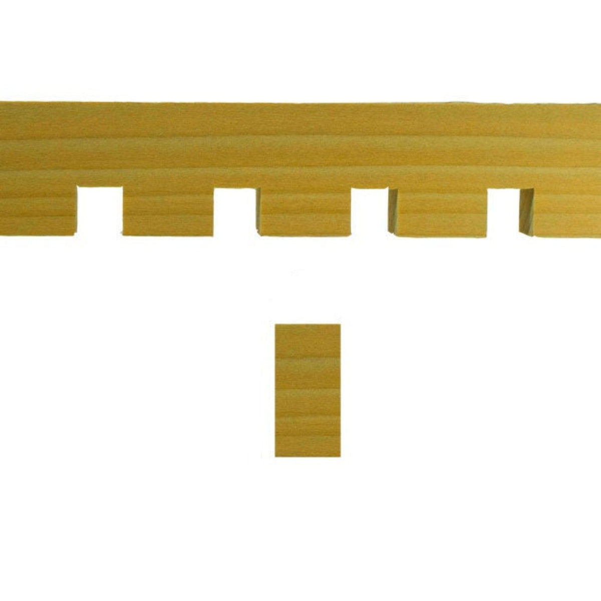 EWCD93 Dentil Moulding 1-5/8" High x 5/8" Trim. Unfinished.