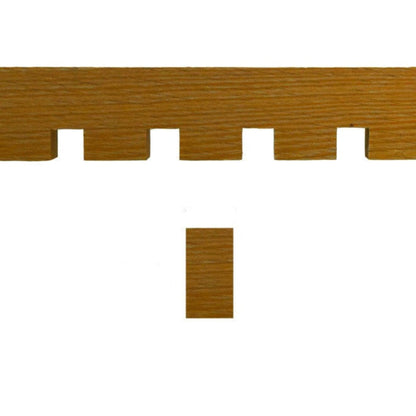 EWCD93 Dentil Moulding 1-5/8" High x 5/8" Trim. Unfinished.