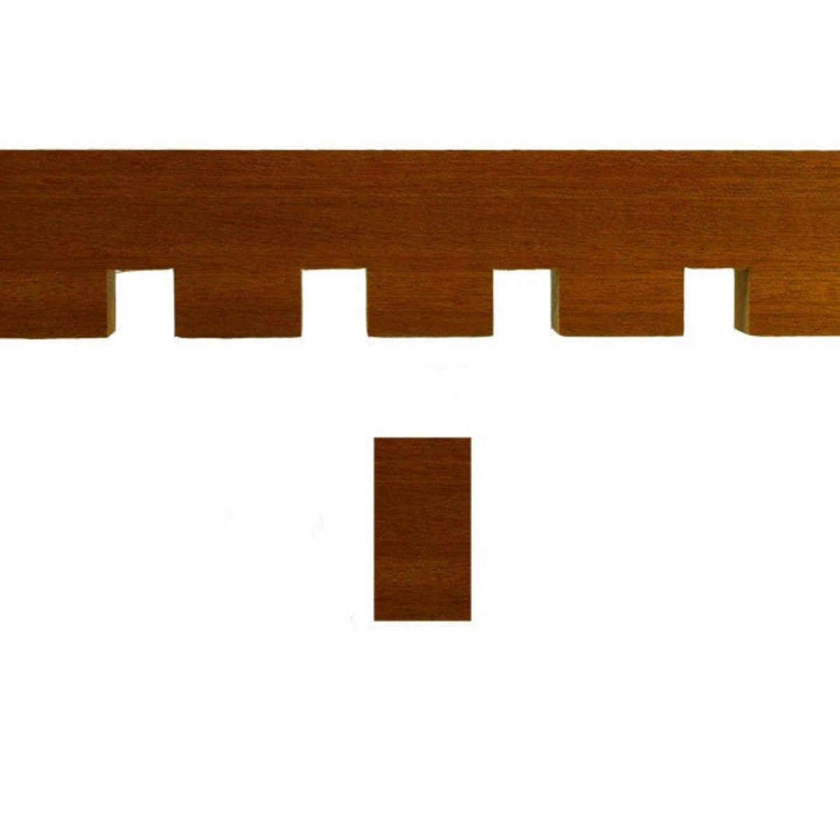 EWCD93 Dentil Moulding 1-5/8" High x 5/8" Trim. Unfinished.