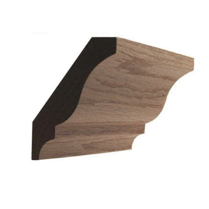 EWCR12 Crown 3/4" x 3-5/8" Unfinished 2-7/8" High x 2" Deep.