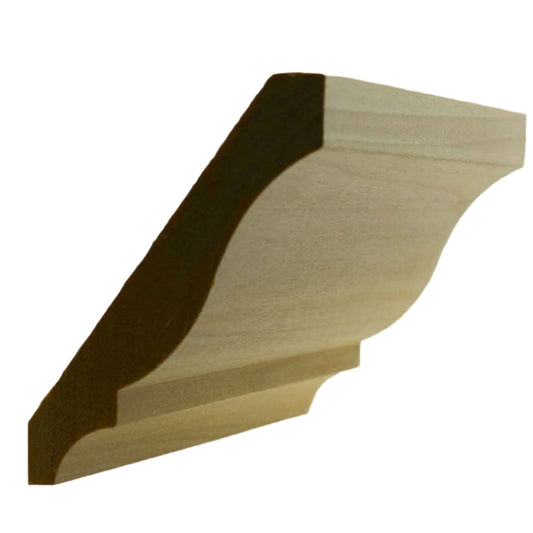 EWCR13 Crown 3/4" x 4-5/8" Unfinished 3-5/8" High x 2-3/4" Deep.