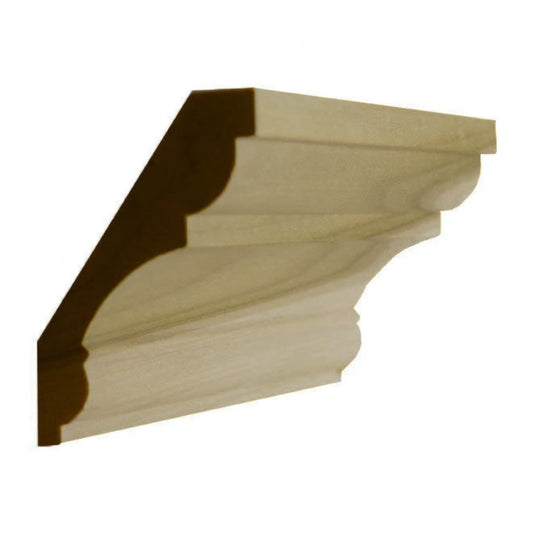 EWCR20 Crown 3/4" x 3-5/8" Unfinished 2-3/4" High x 2-1/4" Deep.