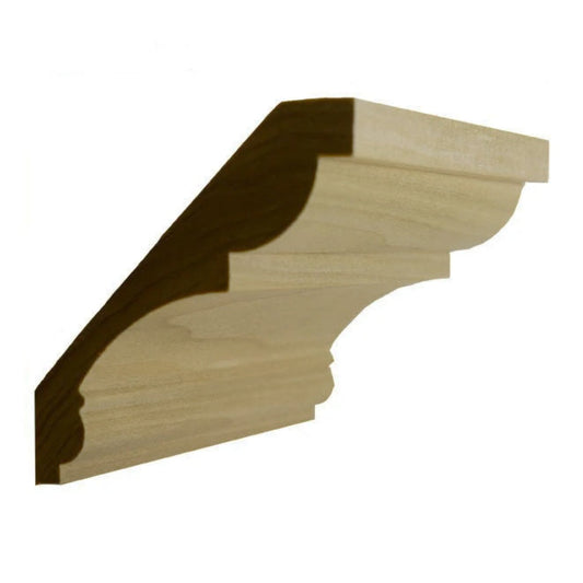 EWCR21 Crown 3/4" x 4-5/8" Unfinished 3-1/4" High x 3-1/4" Deep.