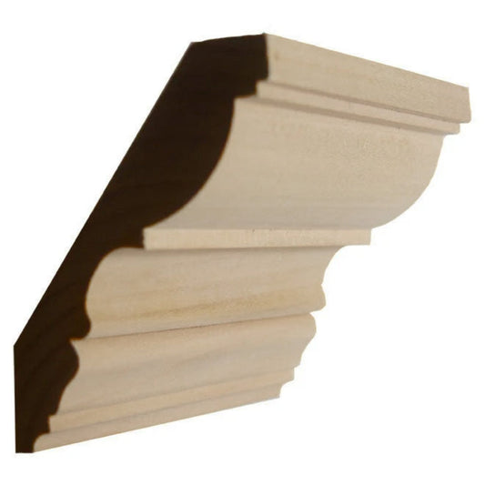 EWCR30 Crown 7/8" x 4-1/2" Unfinished 3-1/2" High x 2-7/8" Deep.