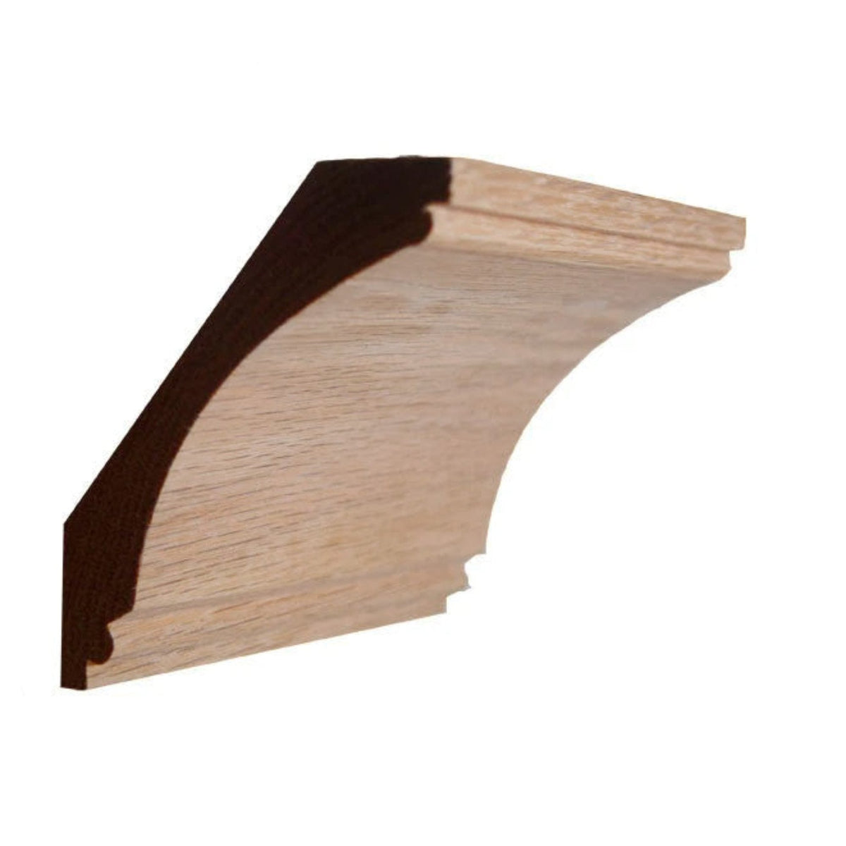 EWCR43 Cove Crown 7/8" x 4-1/4" Unfinished 3-1/4" High x 2-3/4" Deep.