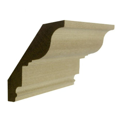 EWCR47 Colonial Crown 3/4" x 4" Unfinished 3" High x 2-5/8" Deep.