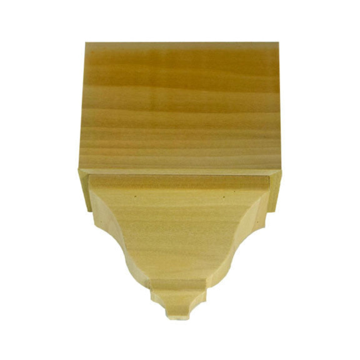 EWCR62 Crown Mid Block 3-1/2 Tall x 2-3/8 deep 4-3/4" Face Unfinished.