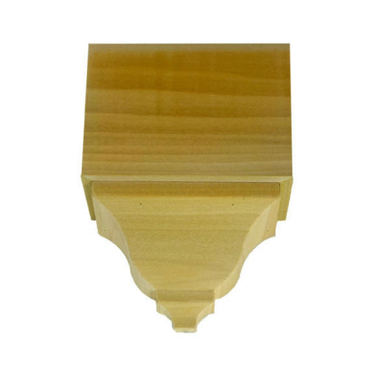EWCR62 Crown Mid Block 3-1/2 Tall x 2-3/8 deep 4-3/4" Face Unfinished.