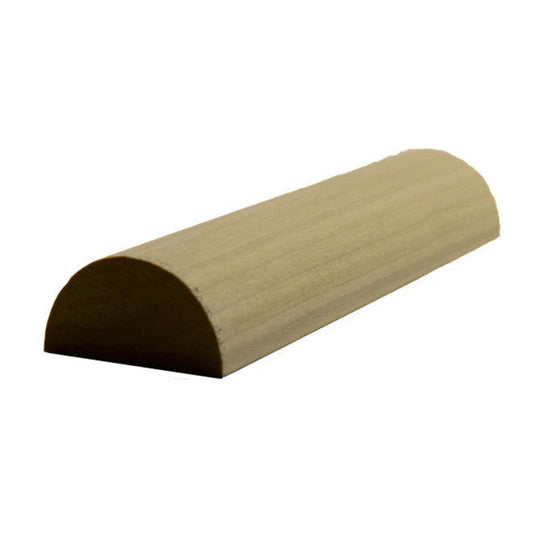 EWHR12 Half Round 1-3/8" Wide x 11/16" Moulding Trim. Unfinished.