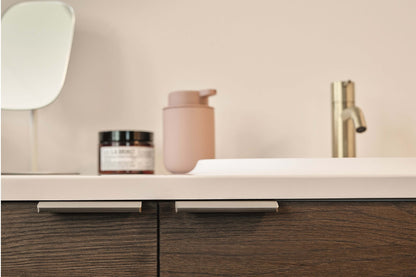 Brushed Bronze "Edge Straight" Tab Drawer Pulls