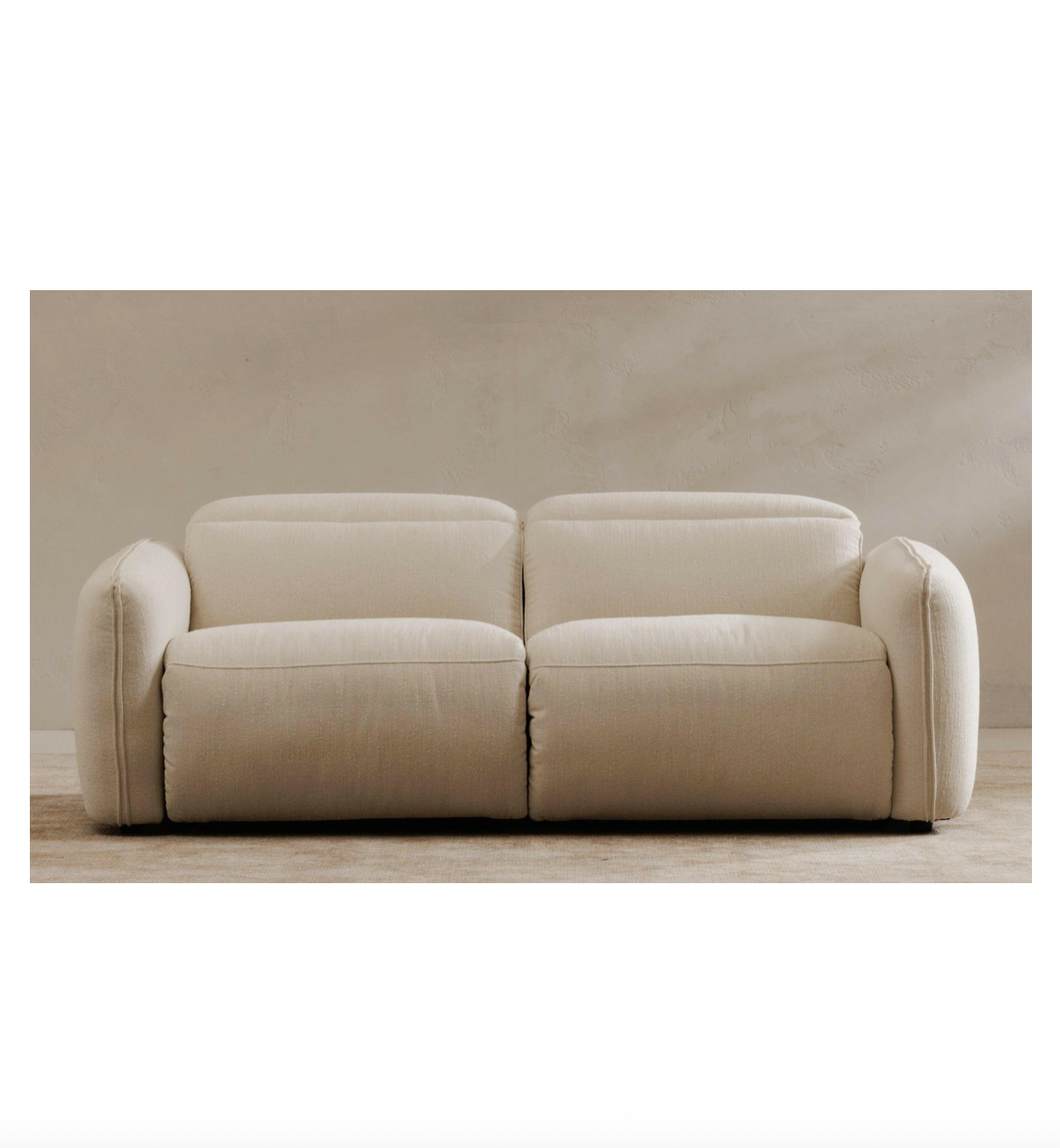 Eli Power Recliner Sofa Warm White