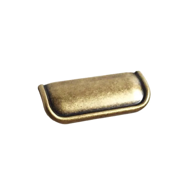 Tab Finger Drawer Pulls "Ella" in Antique Bronze.