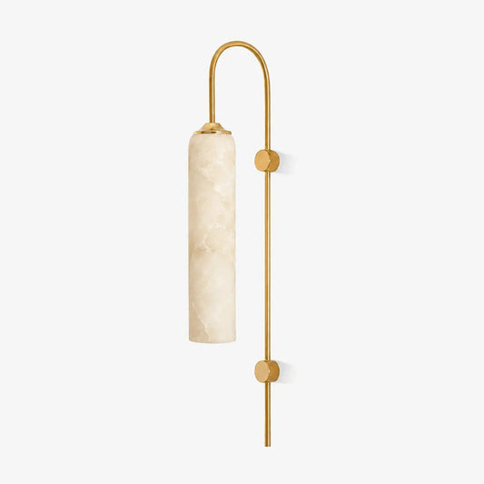 Alabaster Cylinder Wall Light
