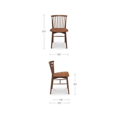 Marley Dining Chair Walnut-Set of Two – image 3