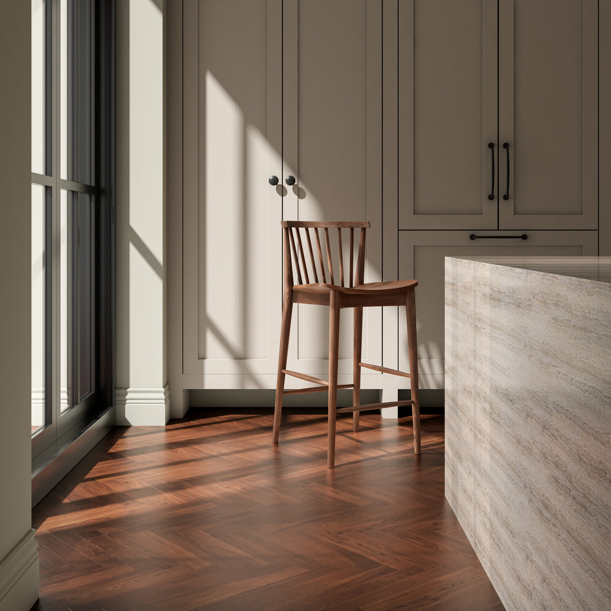 Marley Counter Stool Walnut lifestyle image