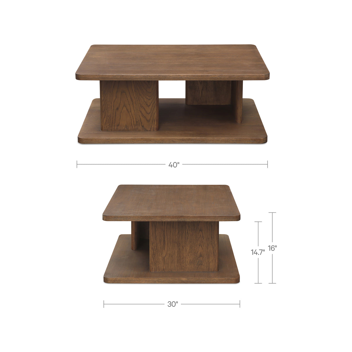 Casey Small Coffee Table Dark Brown image 11