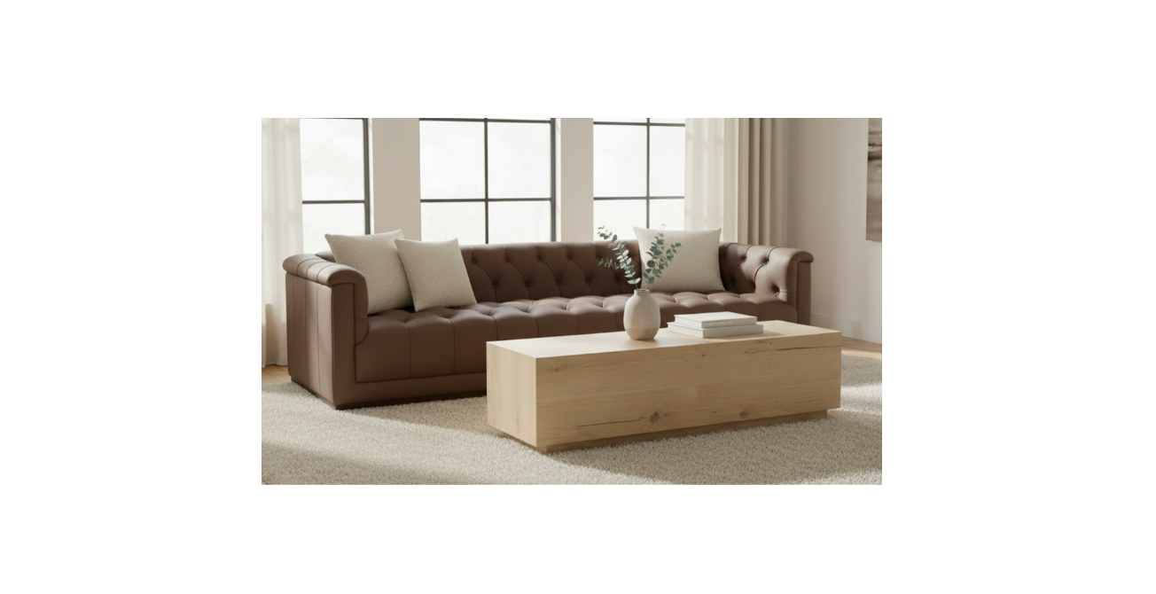 Sawyer Coffee Table Rustic Oak
