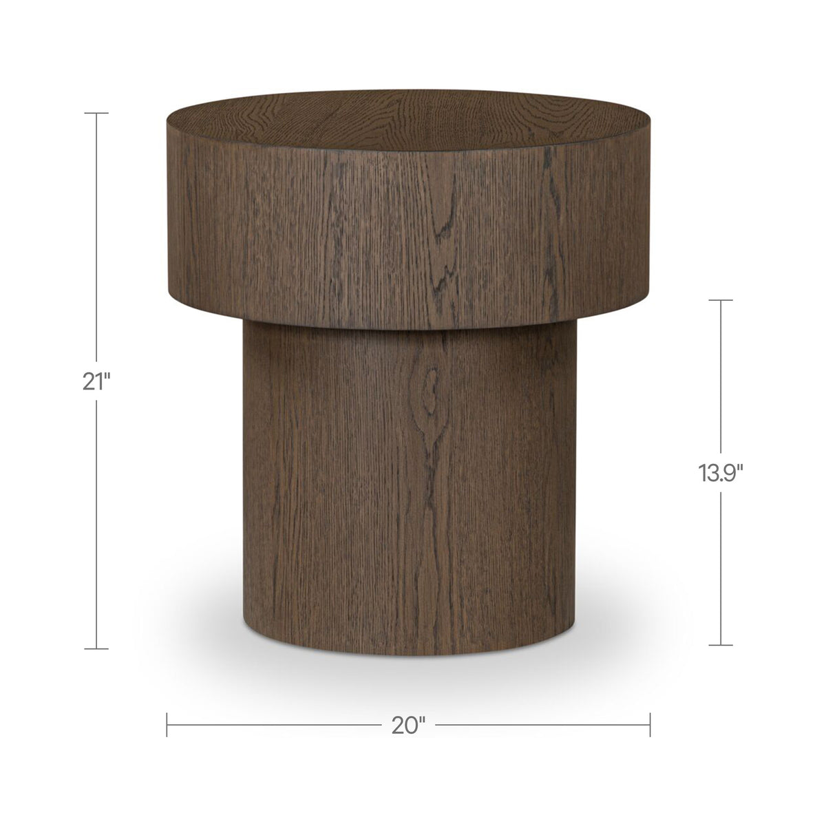 Corey Side Table Dark Brown product image 5