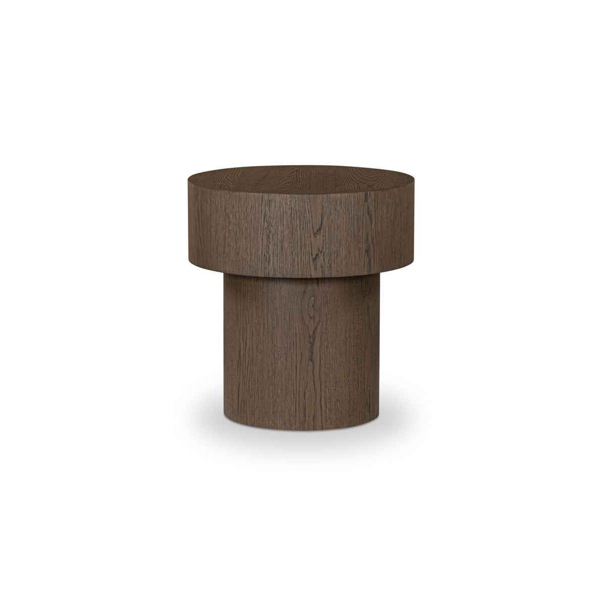 Corey Side Table Dark Brown on white background