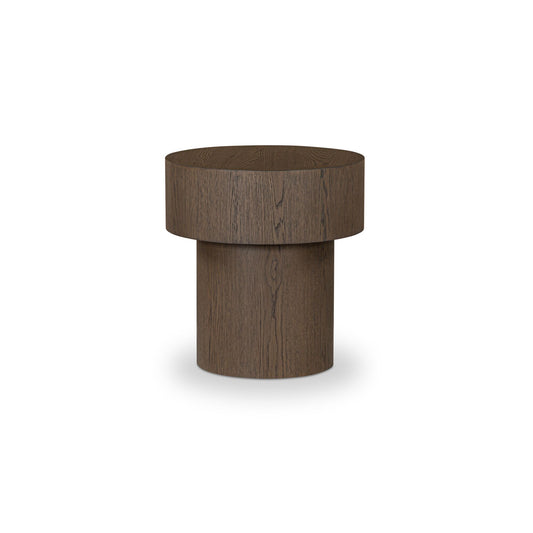 Corey Side Table Dark Brown on white background