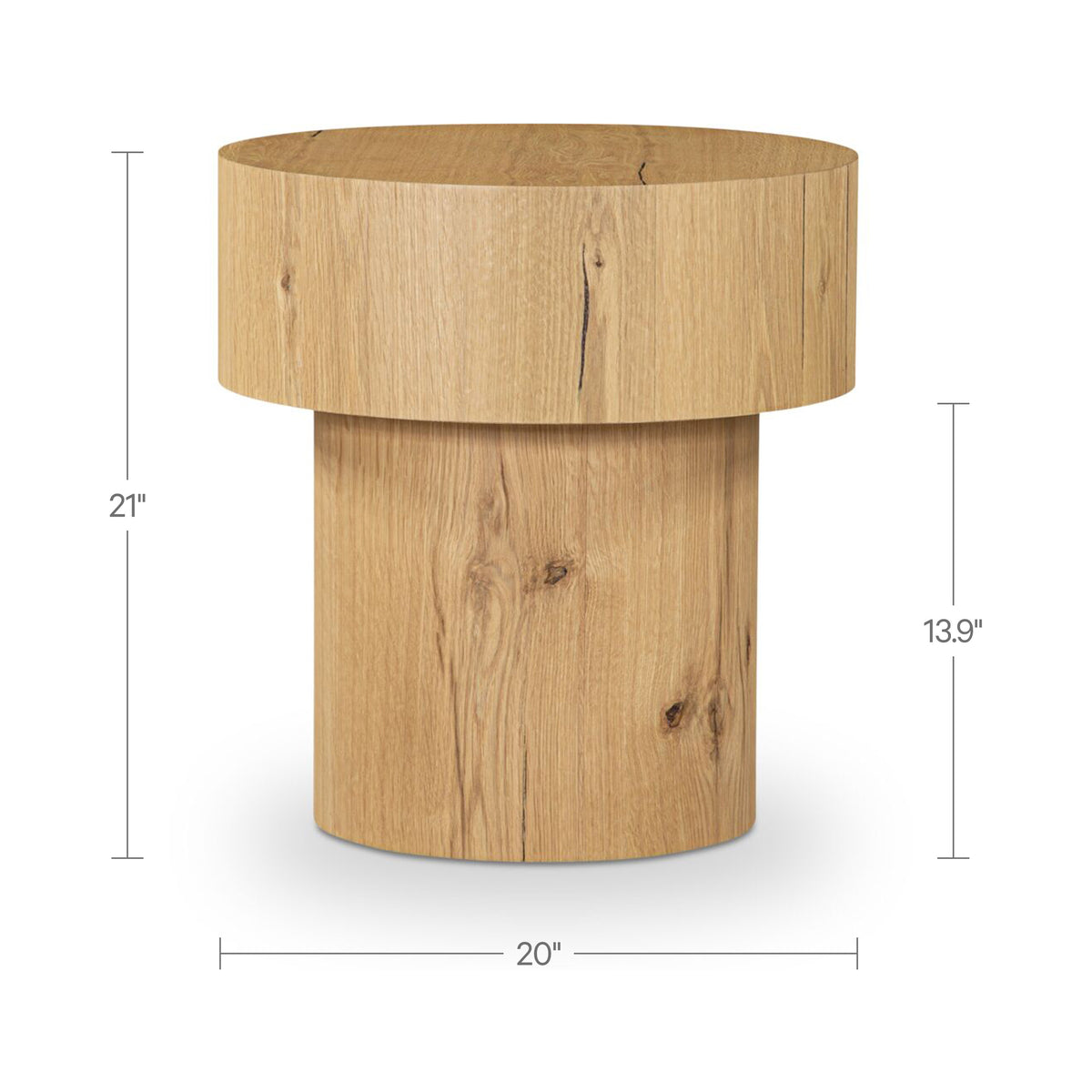 Corey Side Table Rustic Oak product image 5