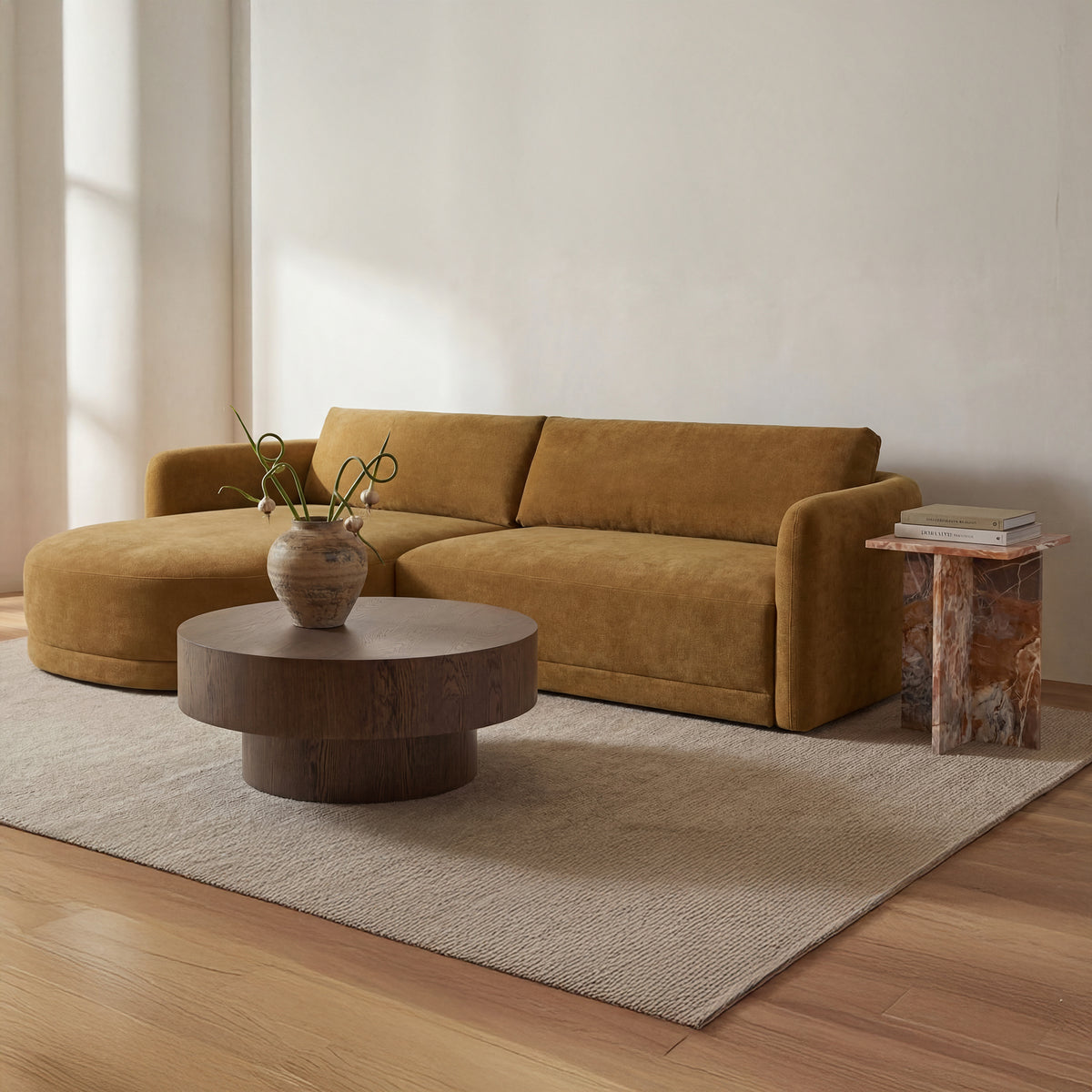 Corey Coffee Table Dark Brown lifestyle