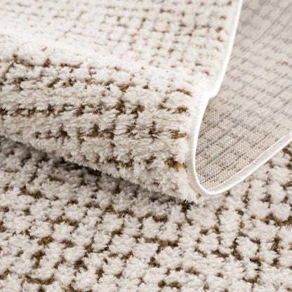Keita Cream & Brown Area Rug