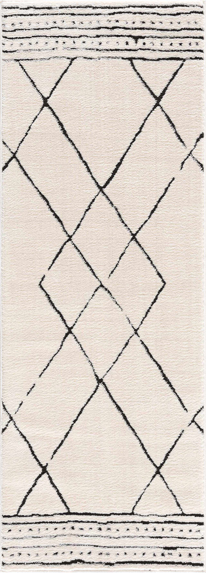 Keone Black & White Thick Rug