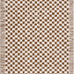 Leryn Brown&White Checkered Rug.