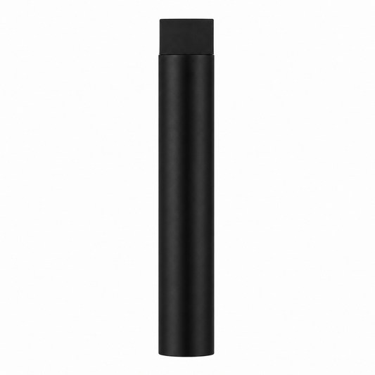 3" Wall-Mount Round Post Door Stop – Solid Brass, Residential Grade, Flat Black (US19).