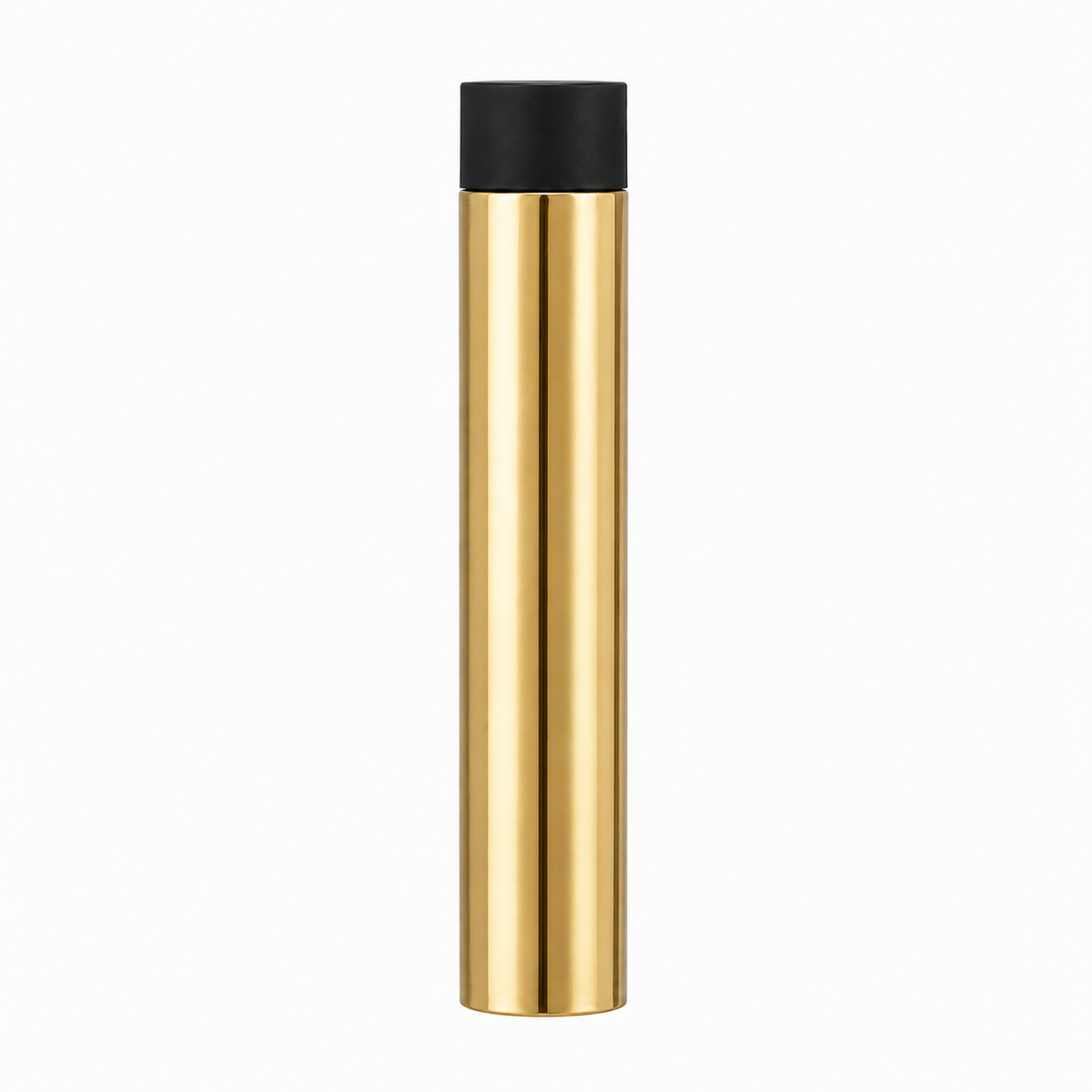 3" Wall-Mount Round Post Door Stop – Solid Brass, Residential Grade, Polished Brass (US3).