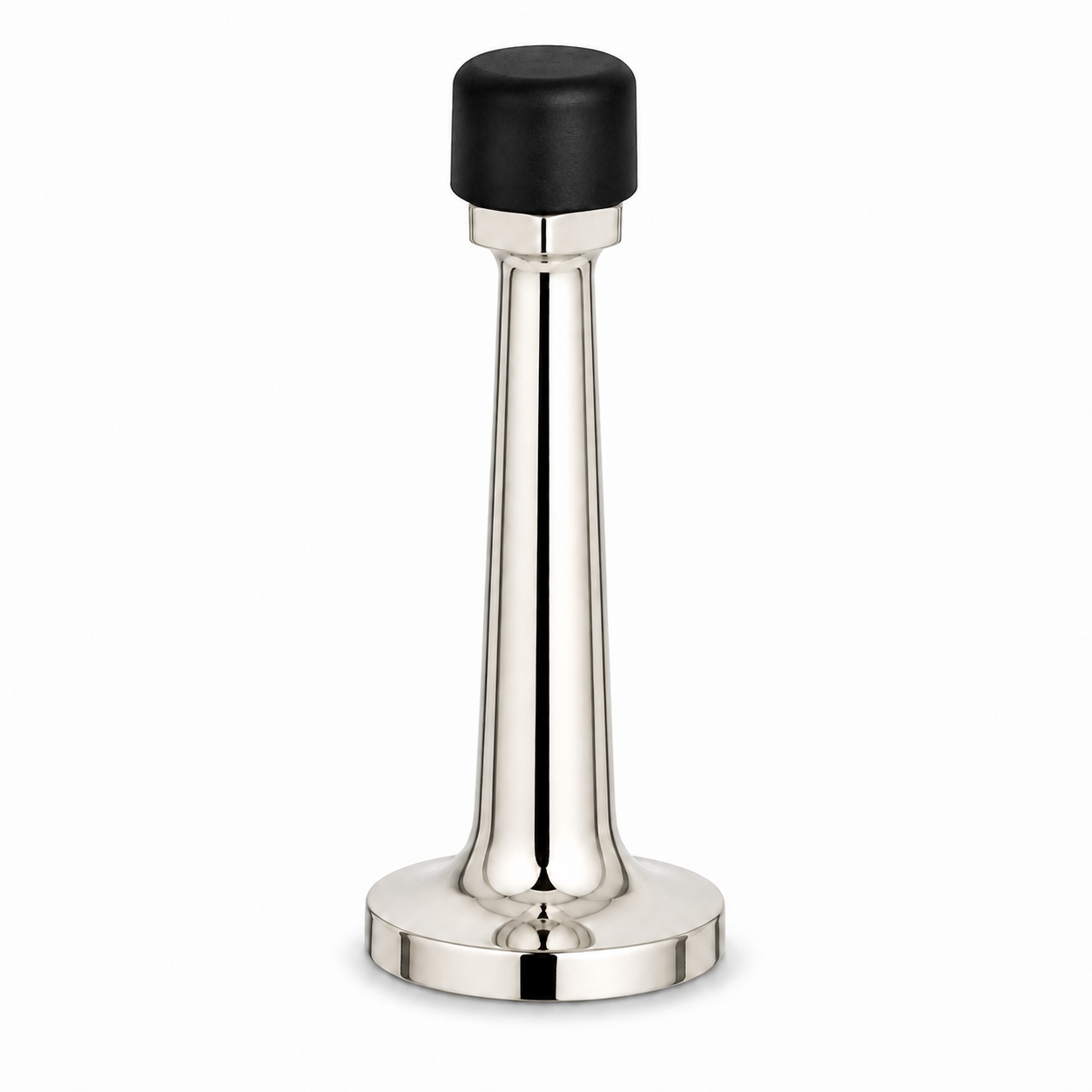3″ Wall-Mount Door Stop – Solid Brass, Residential Grade, Polished Nickel (US14).